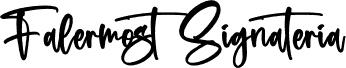 Falermost Signateria font