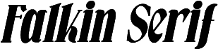 Falkin Serif Bold Ital PERSONAL