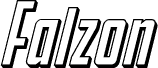 Falzon 3D Italic 字体