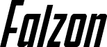 Falzon Spaced Italic Schriftart
