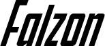 Falzon Super-Italic písmo