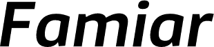 Famiar PERSONAL USE ONLY SemiBold Italic