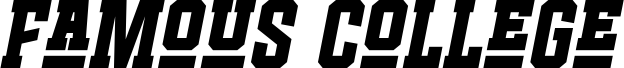 Famous College Italic