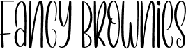 Fancy Brownies 字体
