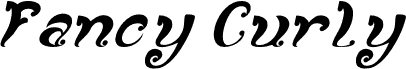 Fancy Curly-Inverse font