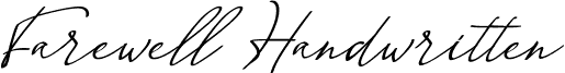 Farewell Handwritten (FREE PERS