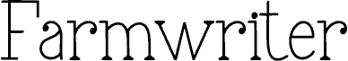 Farmwriter fonte
