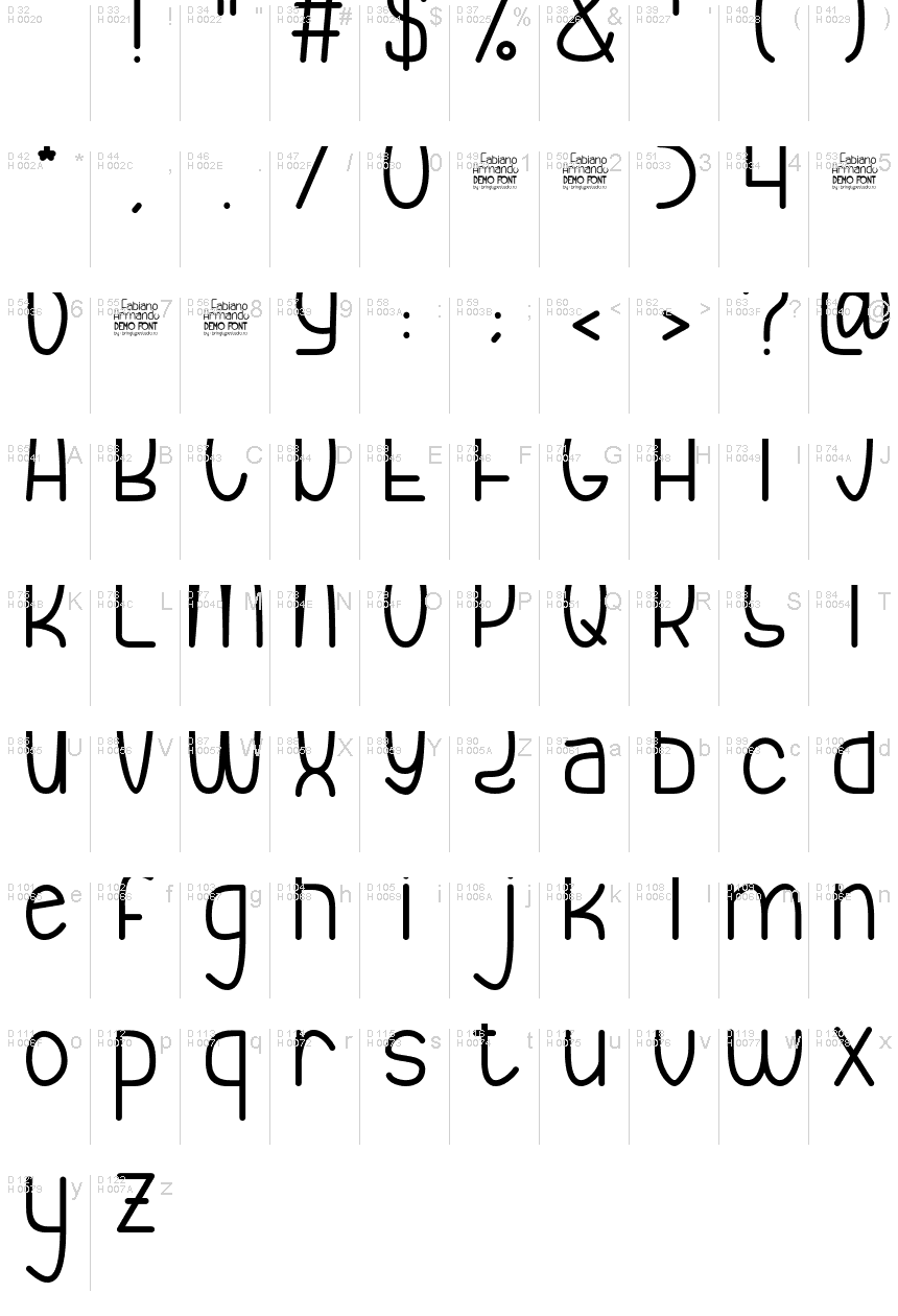 Latin de base - Table de caractères
