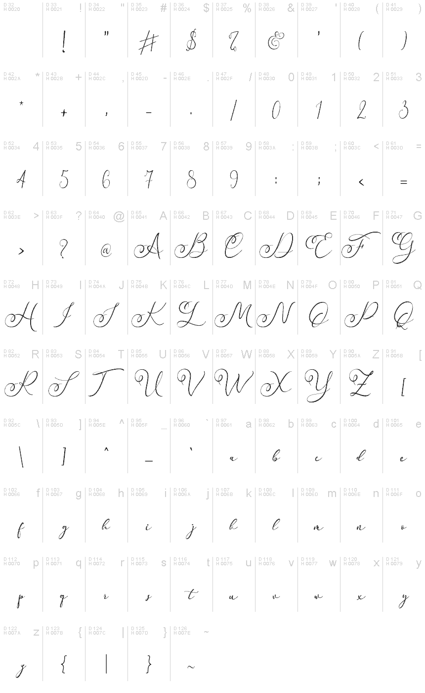 Faradilla font