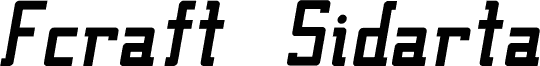 Fcraft Sidarta Bold Italic