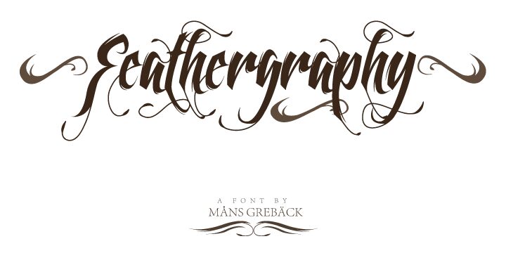 Feathergraphy Clean Schriftart