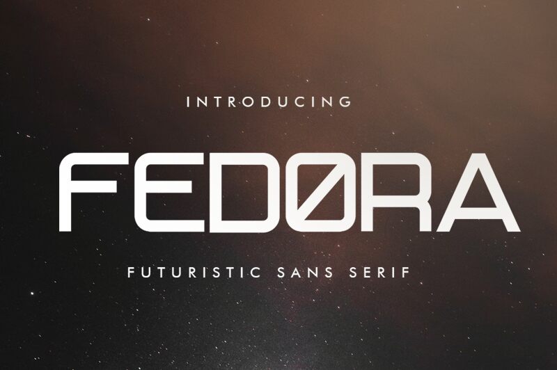 FEDORA الخط