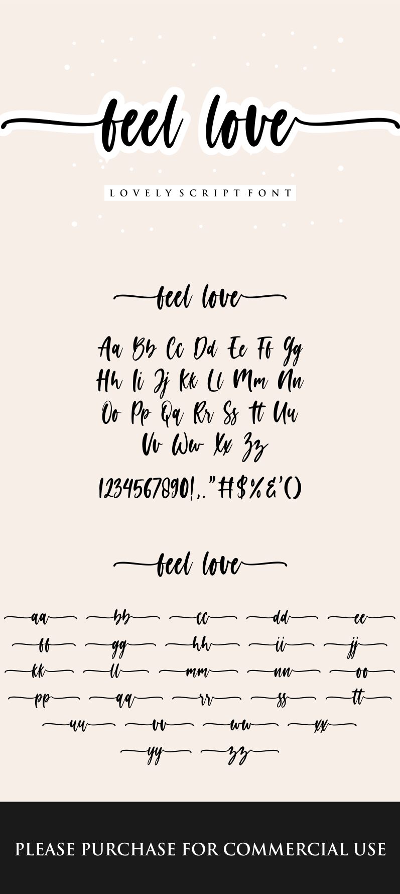 feel love Carattere