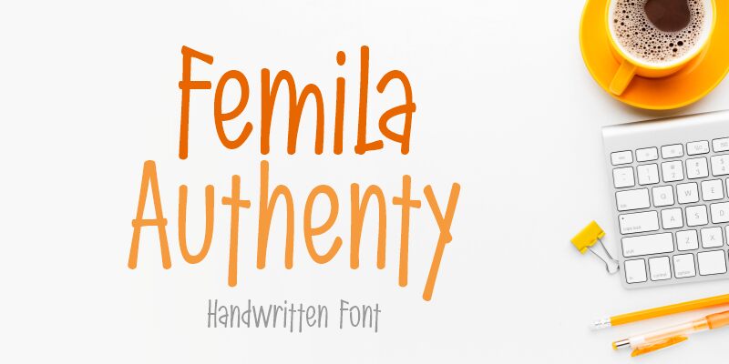 Femila Authenty Schriftart
