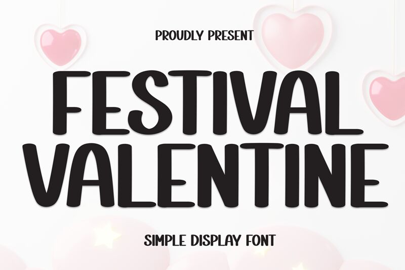 Festival Valentine Schriftart