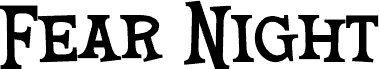 Fear Night font