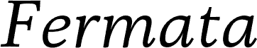 Fermata Italic