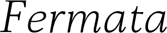 Fermata Light Italic