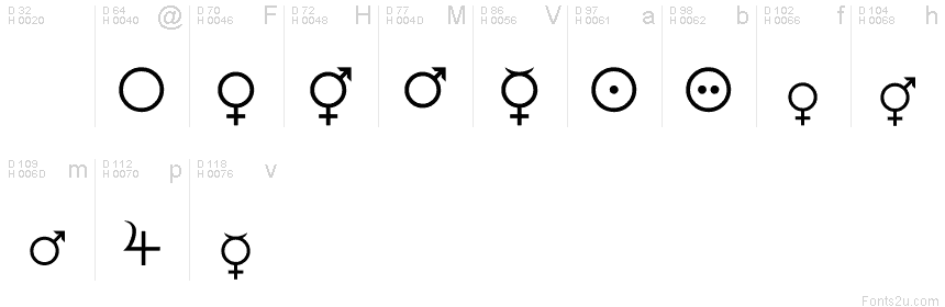 male and female symbols