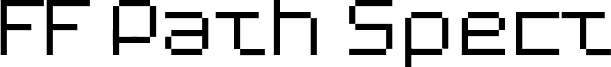 Preview of the FF Path Spect font