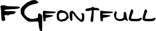 Preview of the FGfontfull font
