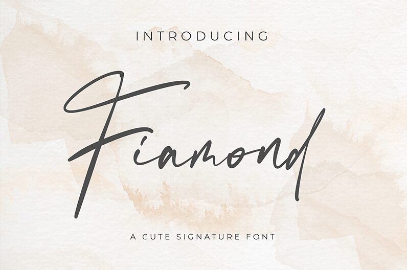 Fiamond الخط
