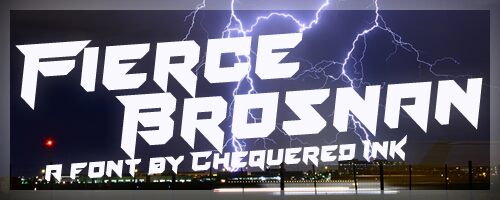 Fierce Brosnan Druh písma