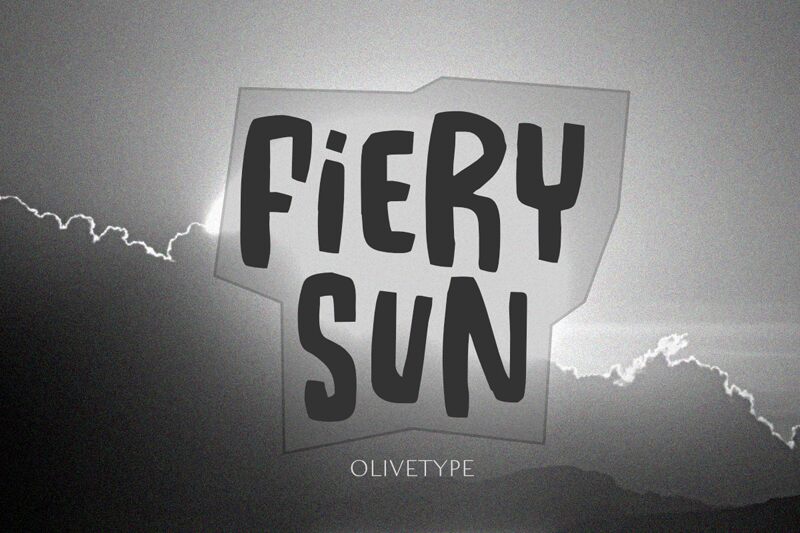 Fiery Sun Schriftart