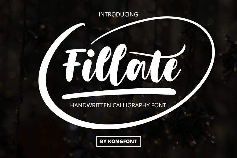 Fillate Schriftart