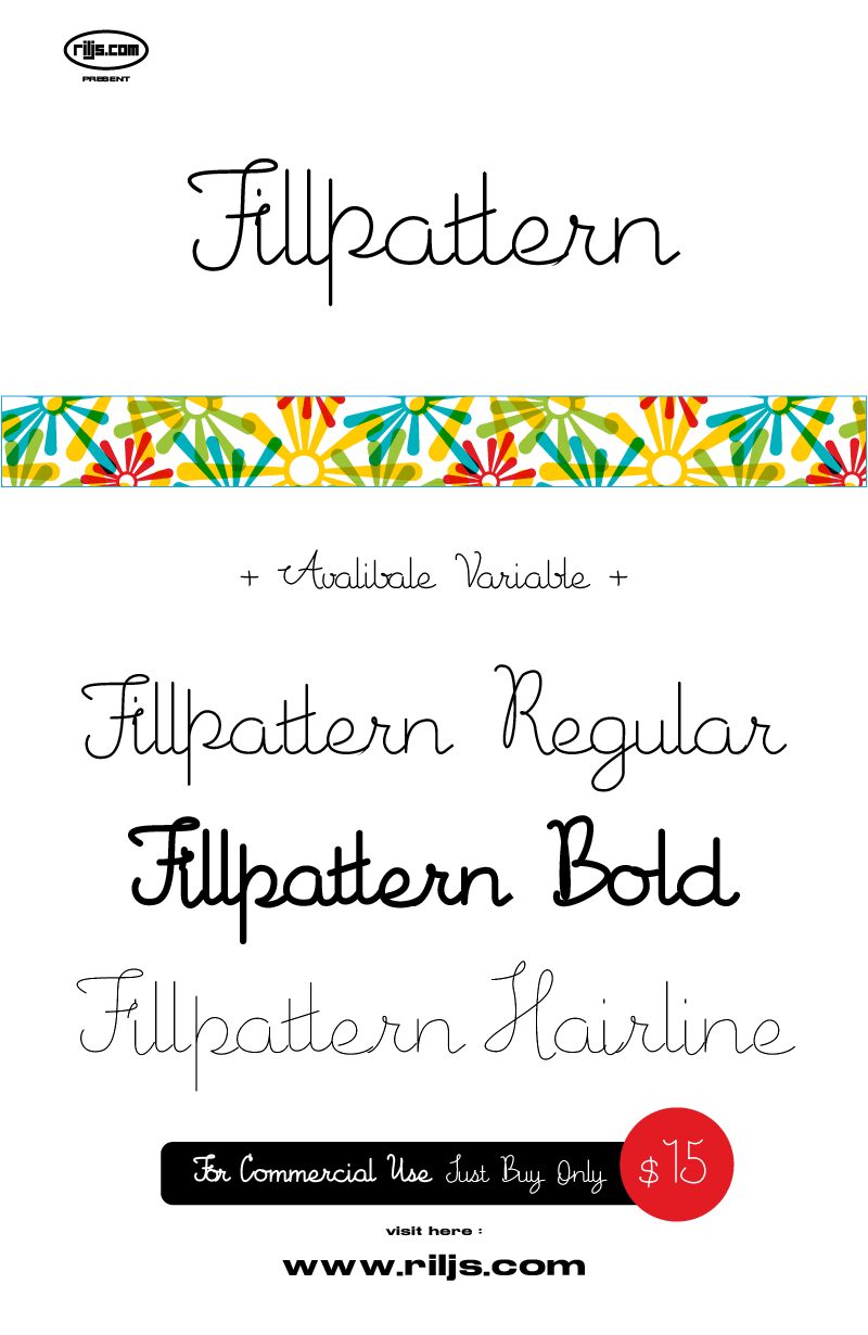 Fillpattern Schriftart