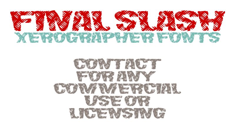 FinalSlash Czcionka