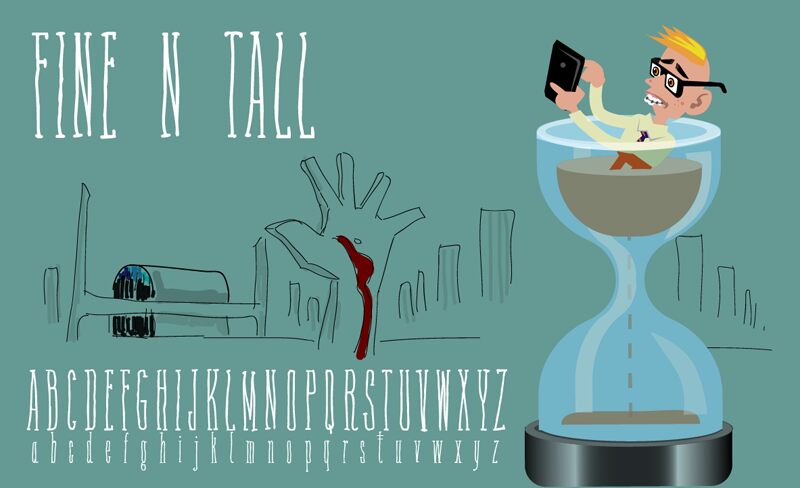 Fine N Tall Schriftart