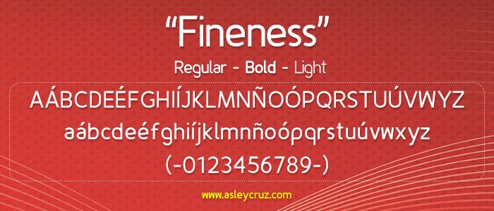 Fineness Schriftart