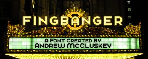 Fingbanger Schriftart