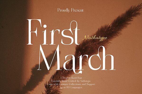 First March Schriftart