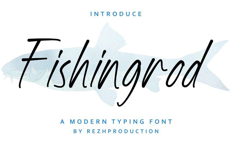 Fishingrod Schriftart