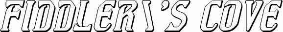 Fiddler's Cove 3D Italic