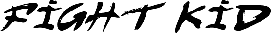 Ukážka písma Fight Kid Italic