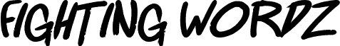 Fighting wordz Bold Italic