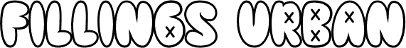 Preview of the Fillings Urban Outl PERSONAL USE Regular font