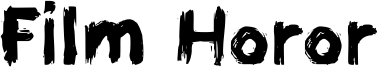 Preview of the Film Horor font