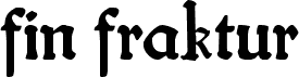 fin fraktur