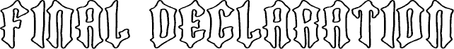 Final Declaration Outline