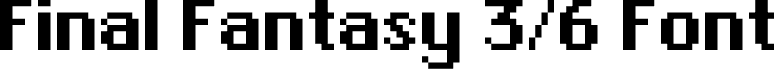 Final Fantasy 3/6 Font Regular