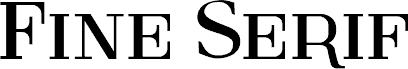 Fine Serif Regular font