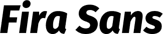 Aperçu de la police Fira Sans ExtraBold Italic