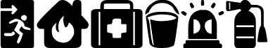 Preview of the Fire Safety Icons font