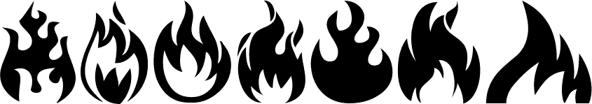 Fire font