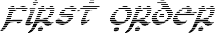 First Order Gradient Italic
