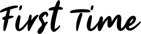 First Time 字体预览
